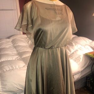 Olive knee length dress